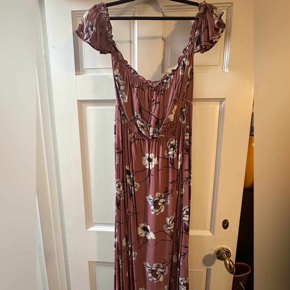 Casual Off the shoulder Maxi Dress
